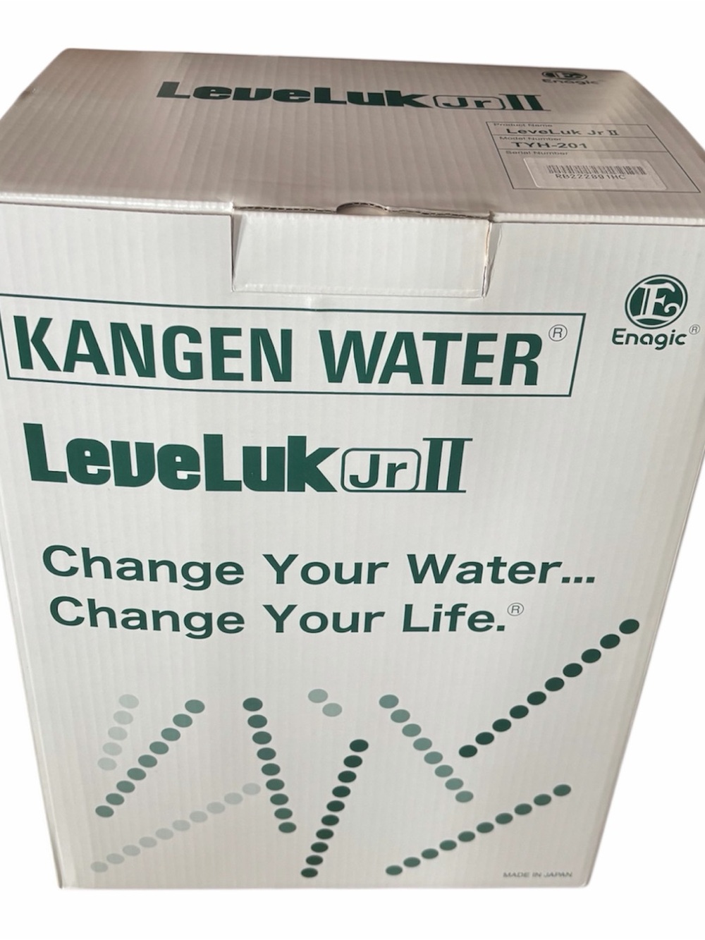 Kangen Water Leveluk Jr II - White and Green Packaging
